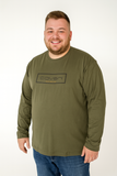 T-SHIRT UOMO CONFORMATA COTONE GIROCOLLO MANICA LUNGA STAMPA MARCA COVERI ART.OTJ3170