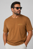 T-SHIRT UOMO MAXFORT TAGLIE OVER GIROCOLLO TASCHINO STAMPA COTONE ART. 43115