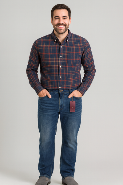 JEANS UOMO  MAXFORT TAGLIE OVER CINQUE TASCHE ELASTICIZZATO ART. 2490