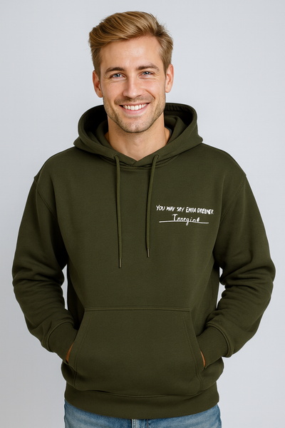 FELPA UOMO MAXFORT FELPATA TAGLIE OVER CAPPUCCIO TASCHE STAMPA ART. E2724