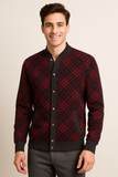 GIACCA DA CAMERA UOMO CALDA MORBIDA JACQUARD BOTTONI ROMBI BIPBIP ART. 6836G