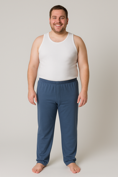 PANTALONE PIGIAMA UOMO RAGAZZO NOTTE PURO COTONE MARCA BIP BIP ART.53P