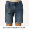 BERMUDA JEANS UOMO TAGLIE OVER CINQUE TASCHE ELASTICIZZATO ART. CONF-RIPUARI-89