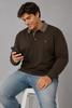POLO UOMO COVERI TAGLIE OVER MANICA LUNGA CALDO COTONE ART. OPL5320