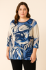 MAGLIA DONNA TAGLIE OVER PERLA FANTASIA STRASS MANICA TRE QUARTI ART. 2567