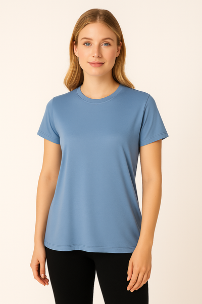 T-SHIRT DONNA GAIA B GIROCOLLO MANICA CORTA FONDO SVASATO ART. 126/U