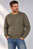 MAGLIONE UOMO COVERI TAGLIE OVER GIROCOLLO BASICO LOGO VISCOSA ART. OTR1765