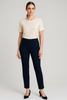 PANTALONE DONNA TAGLIE OVER BOTTONE CERNIERA  SPACCHETTI STRASS PERLA ART. 2554