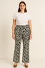 PANTALONE DONNA TAGLIE OVER ELISA CASTELLI FANTASIA ZIP ELASTICO ART. 1870