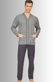PIGIAMA UOMO BIPBIP ORLATO JACQUARD SERAFINO BOTTONI TASCHINO ART. 6830